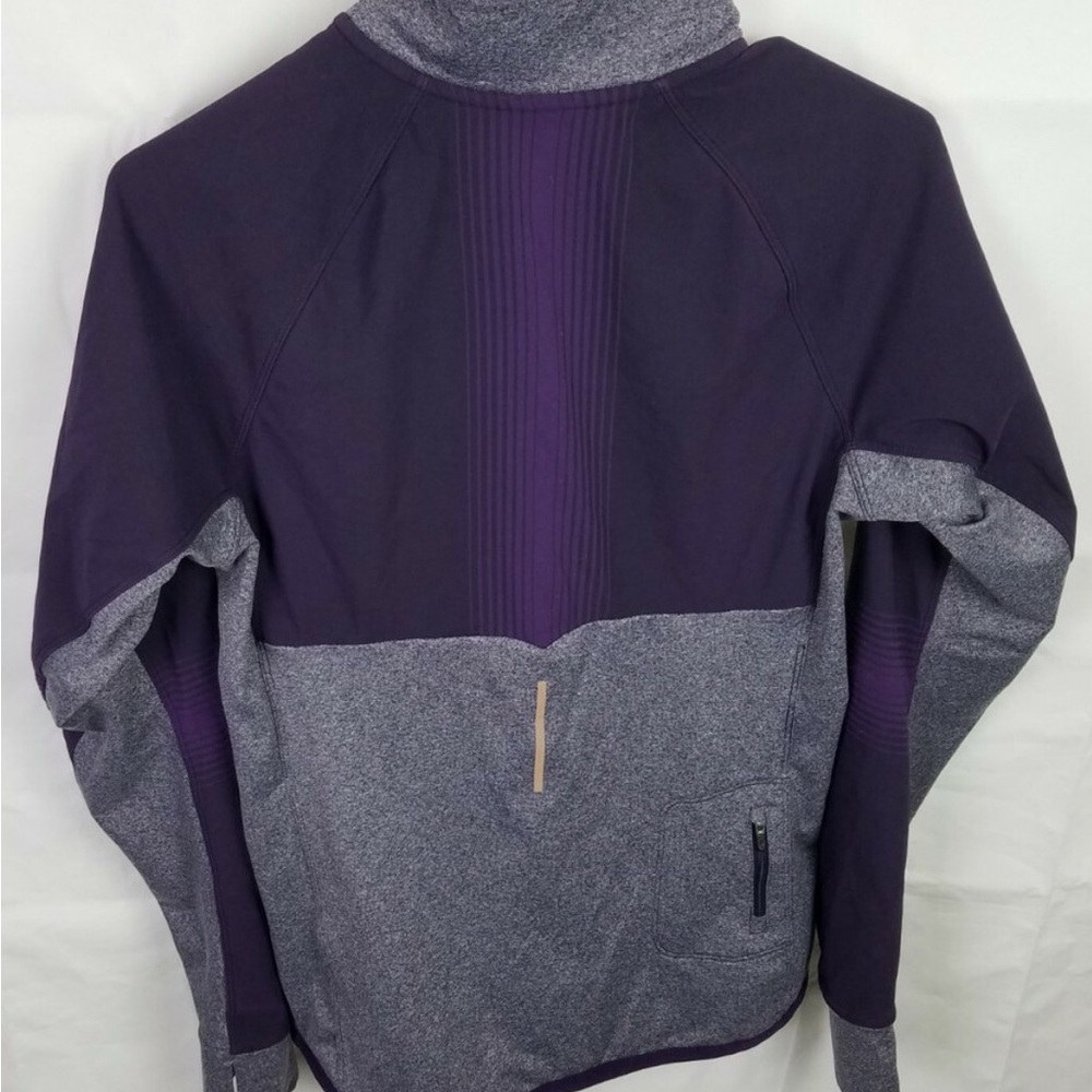 Nike Purple and Gray Turtleneck Sweater with Athletic Silhouette